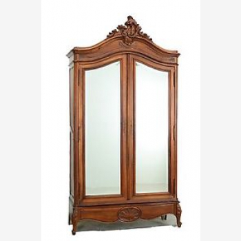 indonesia furniture French Classic Mirror Armoire 2 Doors
