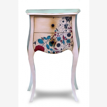 indonesia furniture Side Table 2 drawers 5